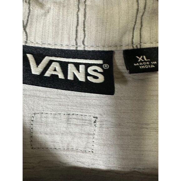 Vans Men's Cotton Collared Button Down Short Sleeve Polo Shirt Size XL - Picture 2 of 4
